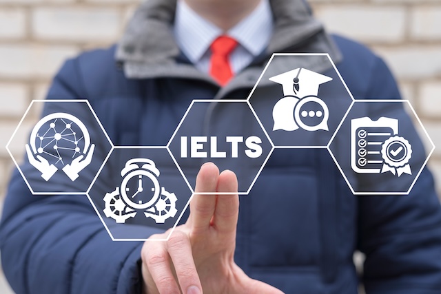 IELTSを表すデジタルコンテンツ